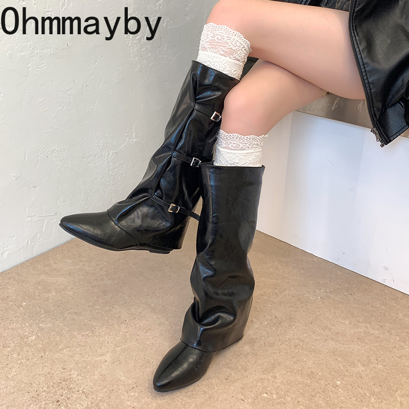 Women Leather Knee High Boots  - đánh giá và giá Leather Classic Strap